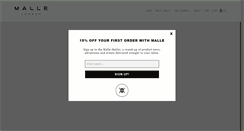 Desktop Screenshot of mallelondon.com